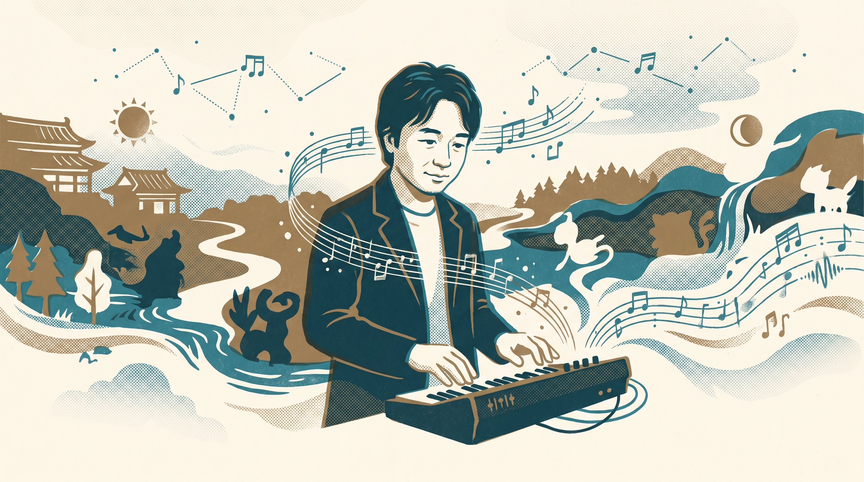 Junichi Masuda — Enjoy Game Japan Museum illustration