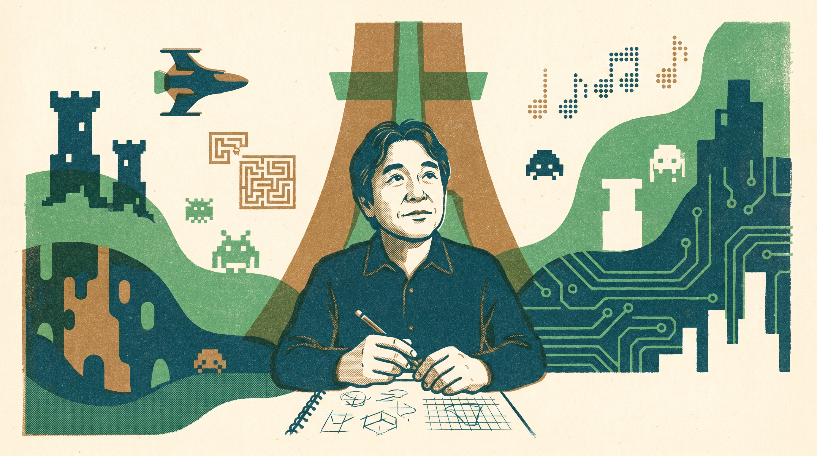 Masanobu Endo — Enjoy Game Japan Museum illustration