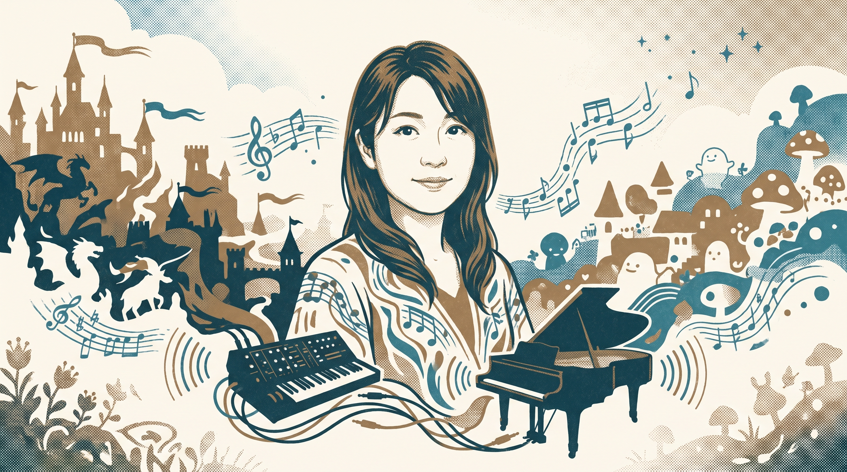 Yuka Tsujiyoko — Enjoy Game Japan Museum illustration