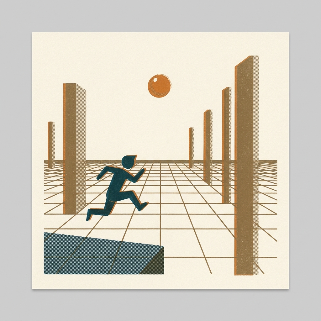 Same team as Final Fantasy — Sakaguchi, Gebelli, Uematsu. 3-D WorldRunner (Famicom Disk System, 1987) came just months before