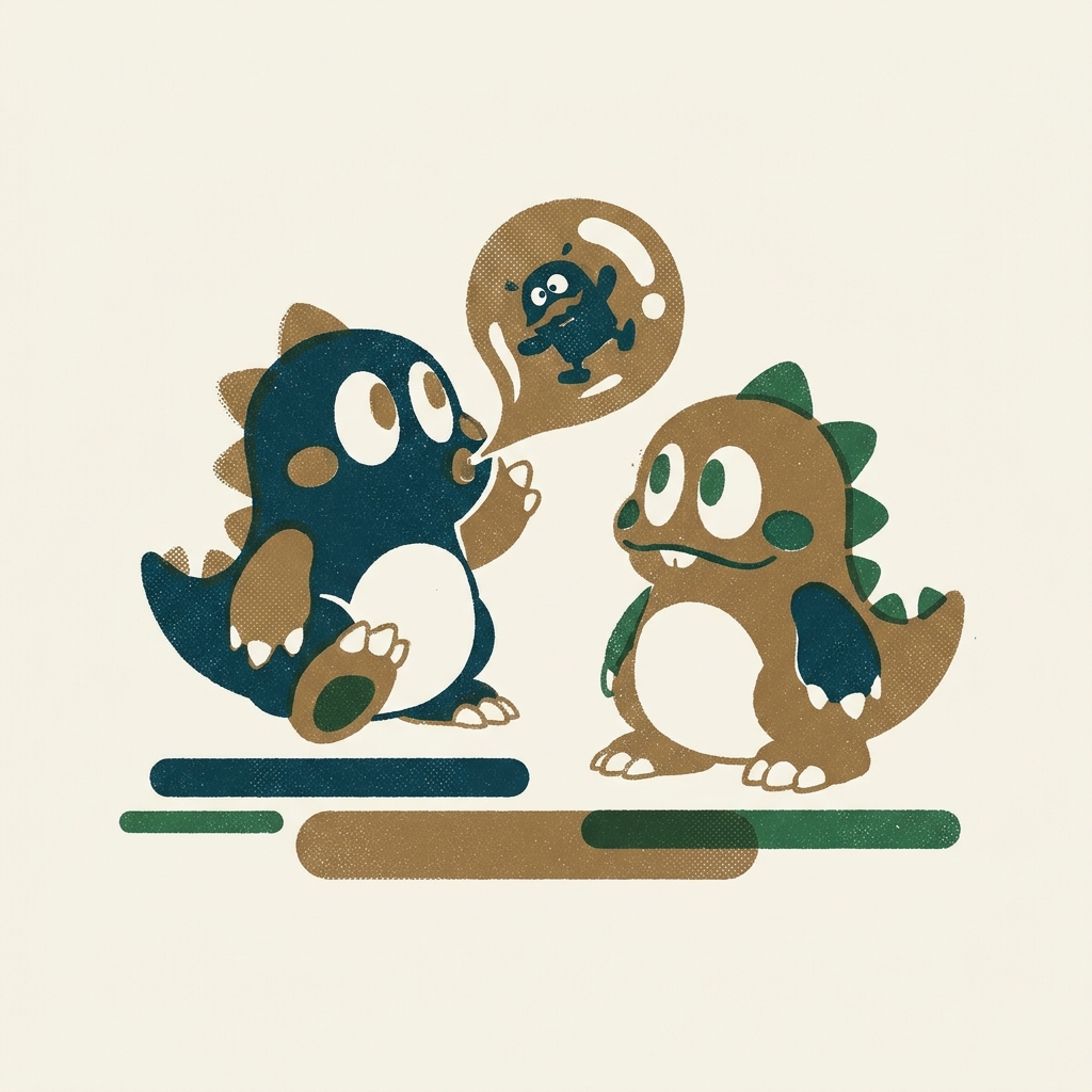 Finish 100 stages alone and Bubble Bobble (FDS, 1987) gives you a fake ending. The real one only unlocks with two players — T