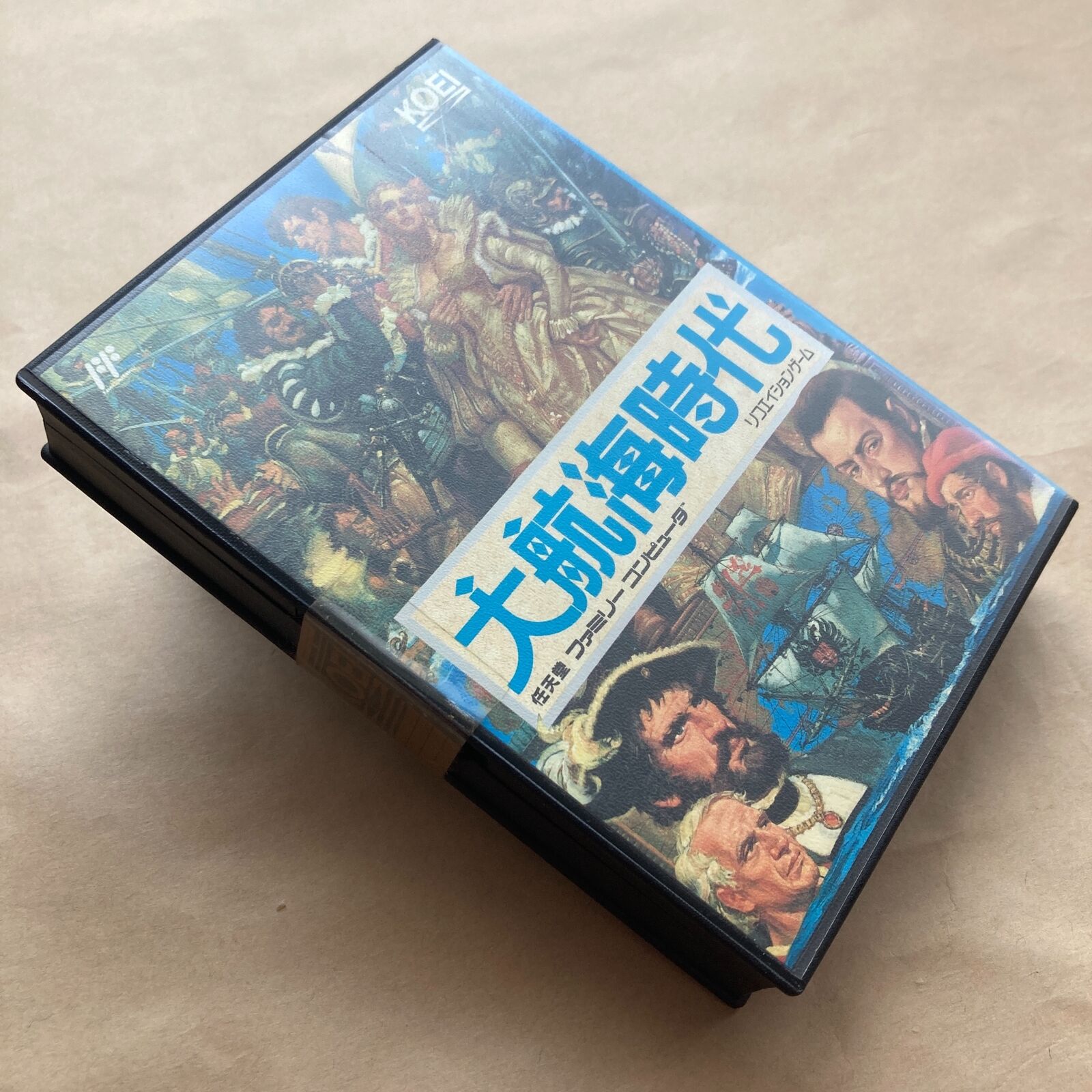 Koei mapped the real Atlantic on a Famicom cartridge. Daikoukai Jidai (1991) — trade routes, naval battles, Age of Discovery. — photo 5