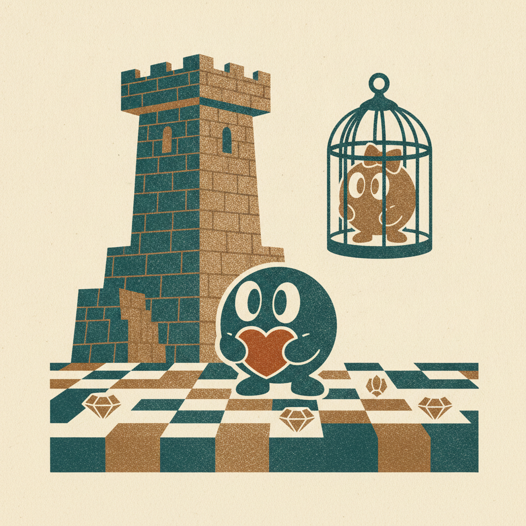 Lolo and Lala were born here first. Eggerland (FDS, 1987) by HAL Laboratory — the Japan-only puzzle game that became Adventur