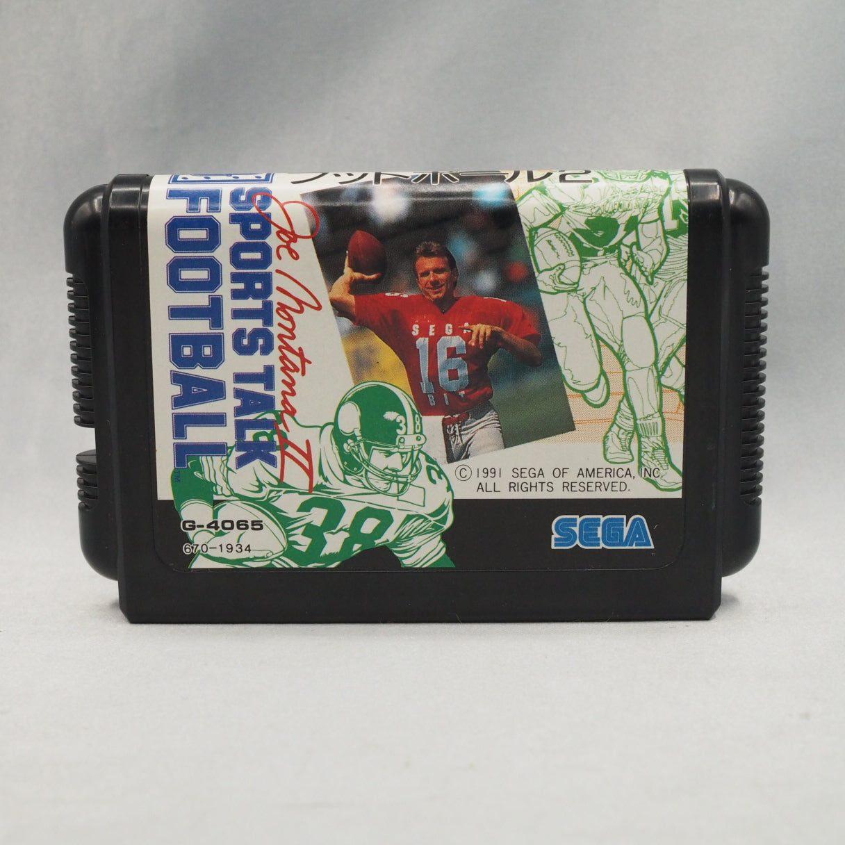Spoken play-by-play on a 16-bit console in 1992 — that was not normal. Joe Montana II: Sports Talk Football (1992, Mega Drive — photo 2