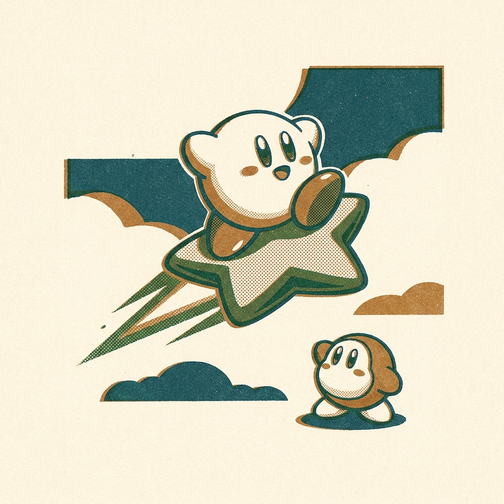 The boss-rush mode here directly inspired All-Star in Super Smash Bros. Seven games in one cartridge — Kirby Super Star (1996