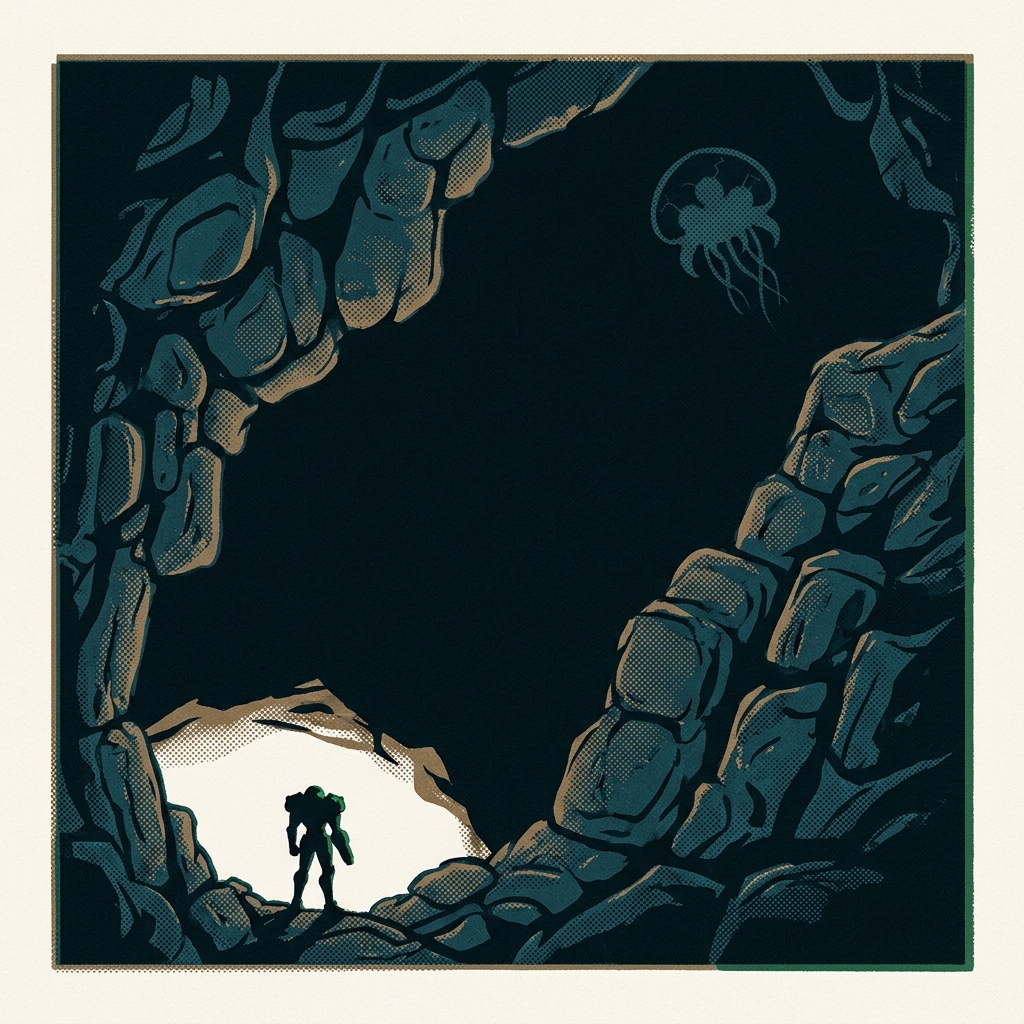 Every Metroid killed triggers a quake. Game Boy (1991) tracked the countdown. The baby at the end sets up Super Metroid compl