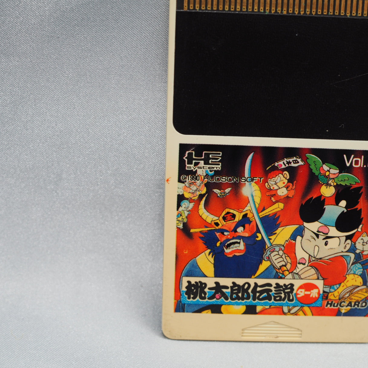 Japan-only. Hudson turned a peach-boy folktale into an RPG with demons and luck. Momotarou Densetsu Turbo, PC Engine HuCard ( — photo 4