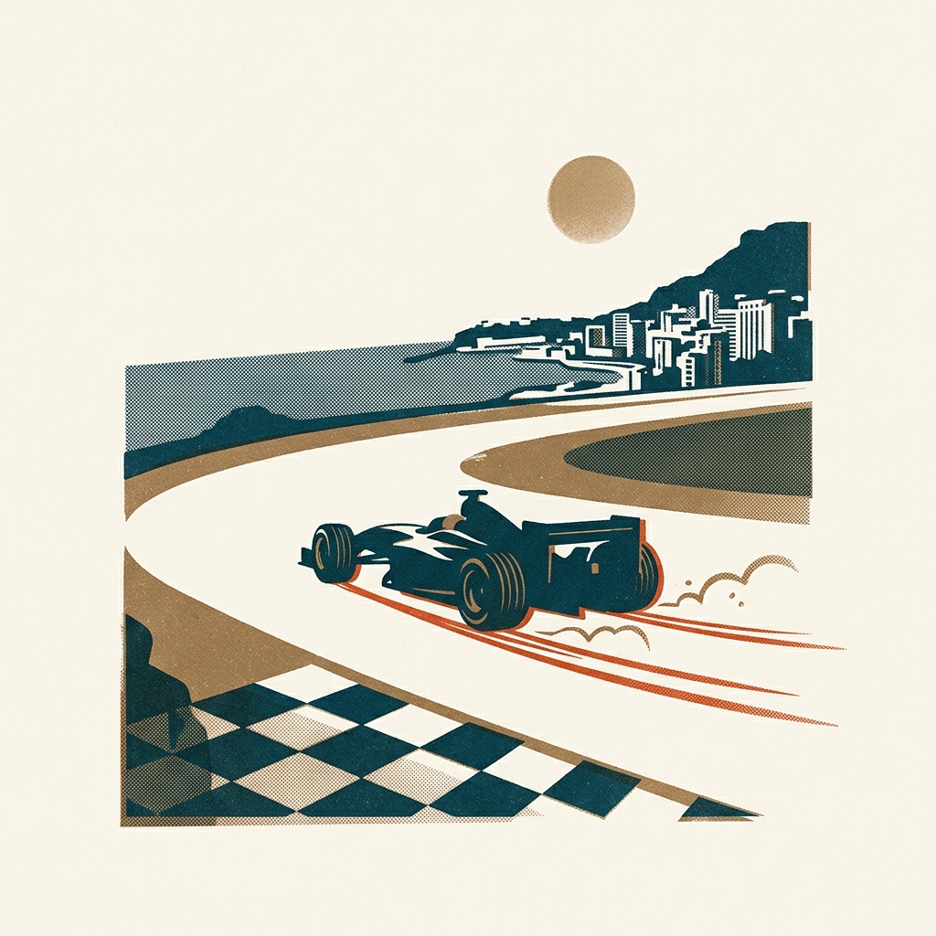 Ubisoft licensed the Monaco circuit but not the drivers — so the 1999 grid runs under fictional names. Dreamcast F1 sim, Japa
