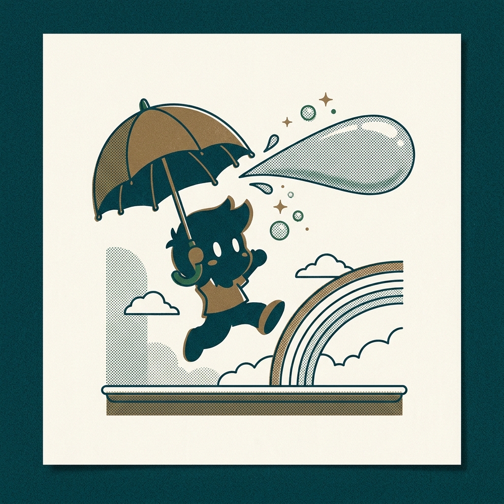 Noriyuki Iwadare composed this PC Engine gem before writing Ace Attorney. Parasol Stars (1991) — Bubble Bobble III, umbrellas