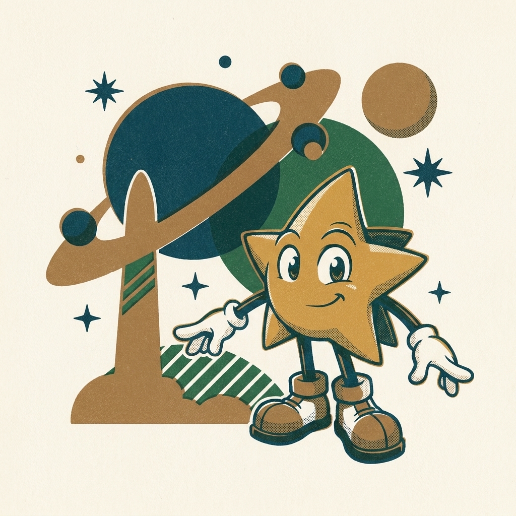 Ristar's concept existed before Sonic did. Sonic Team released it (1995, Mega Drive) the same month as Saturn's launch — and 