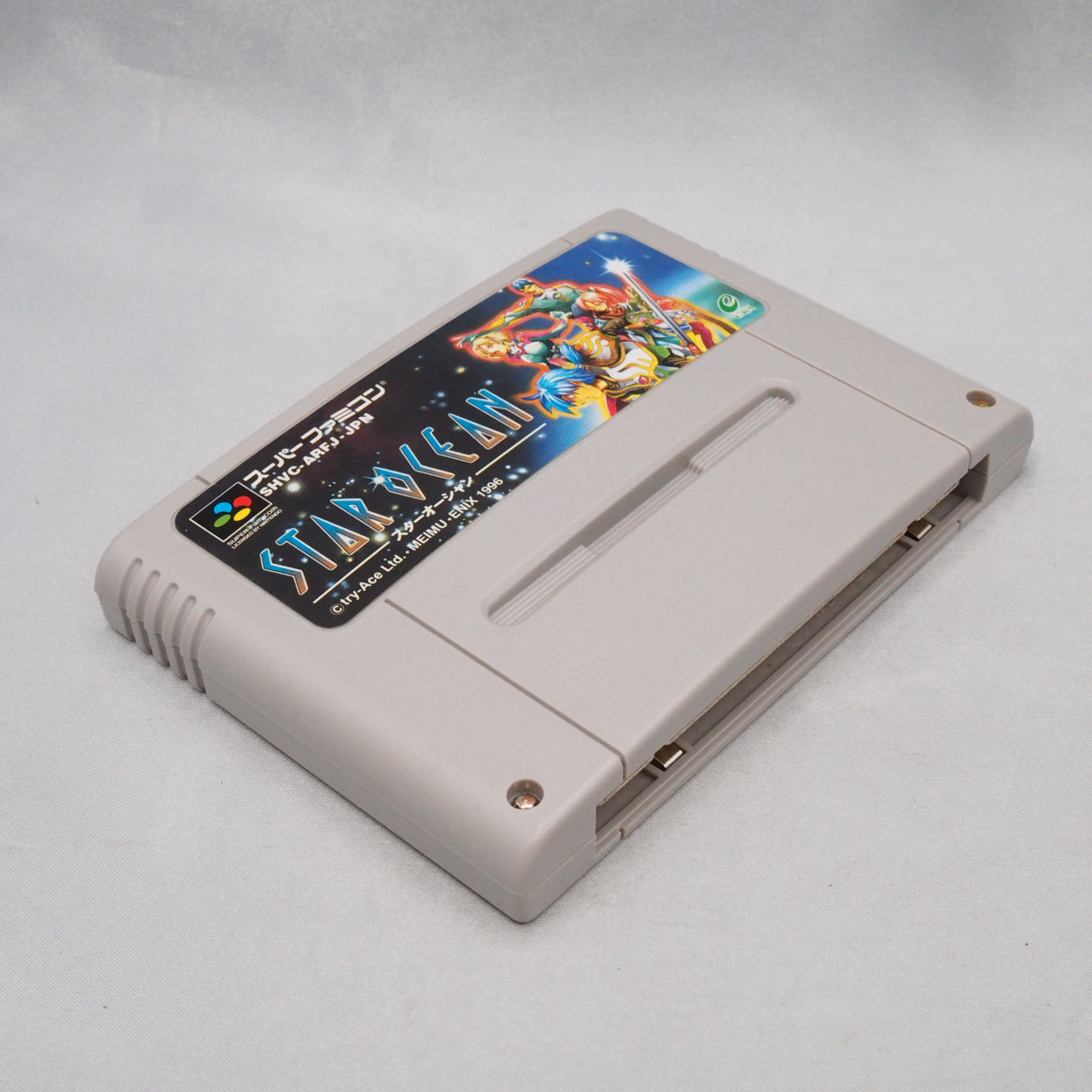 Never officially left Japan, with a ROM bigger than Tales of Phantasia. Star Ocean (Super Famicom, 1996) — tri-Ace debut, rea — photo 4