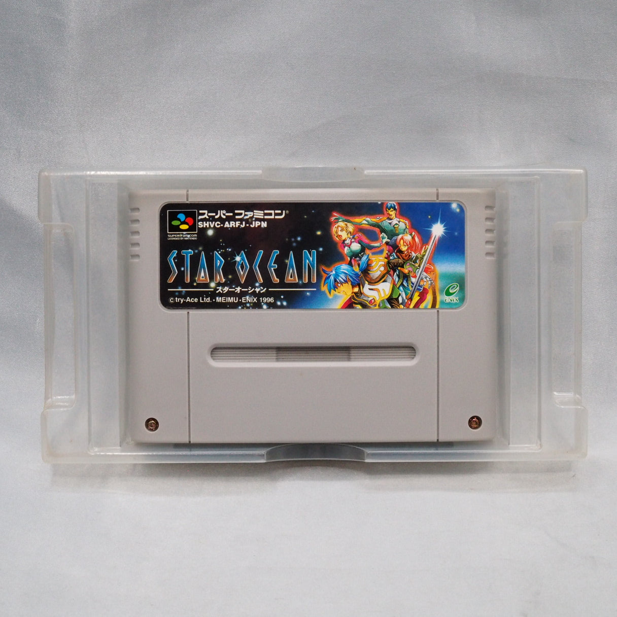 Never officially left Japan, with a ROM bigger than Tales of Phantasia. Star Ocean (Super Famicom, 1996) — tri-Ace debut, rea — photo 6