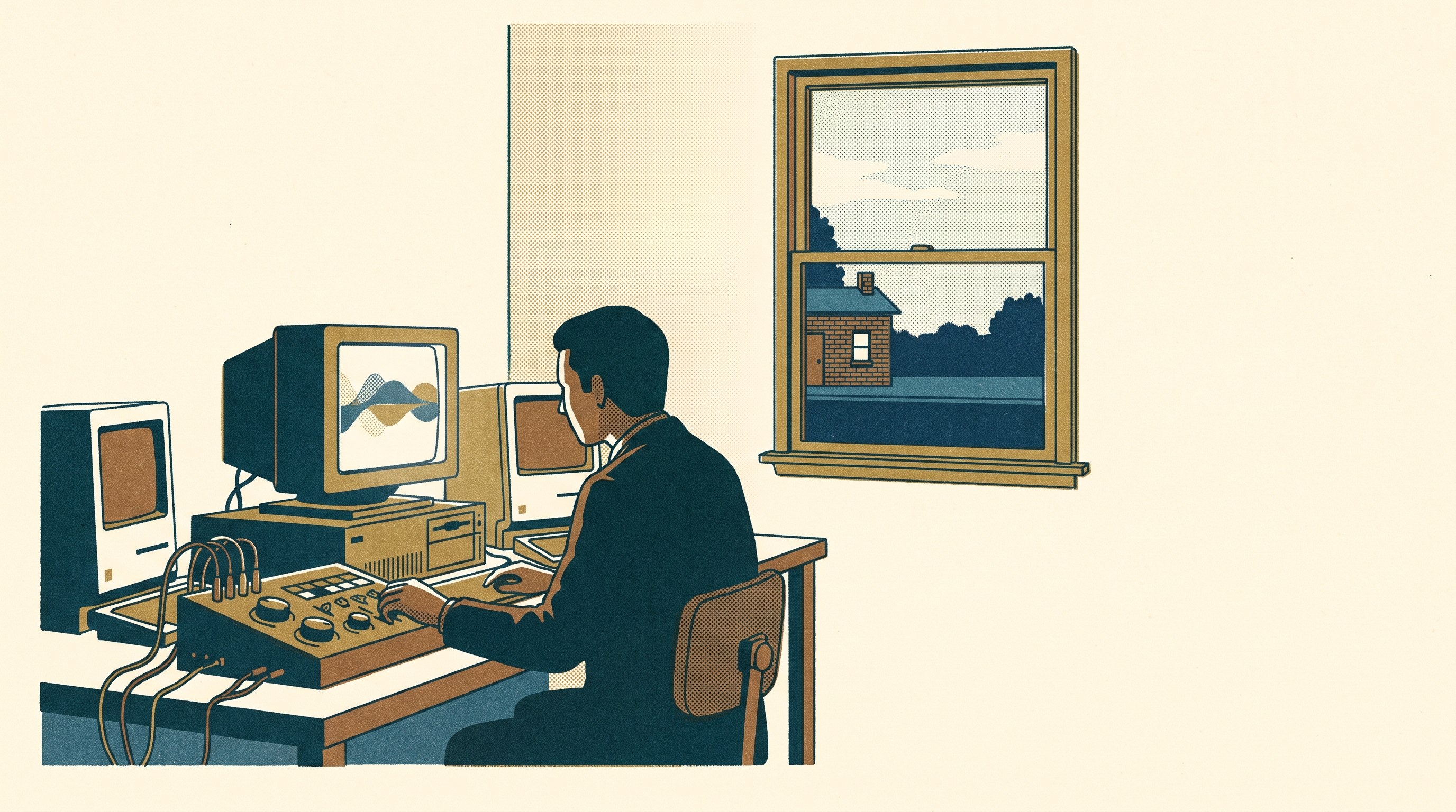 The Man Who Coded Sound — Enjoy Game Japan Museum illustration