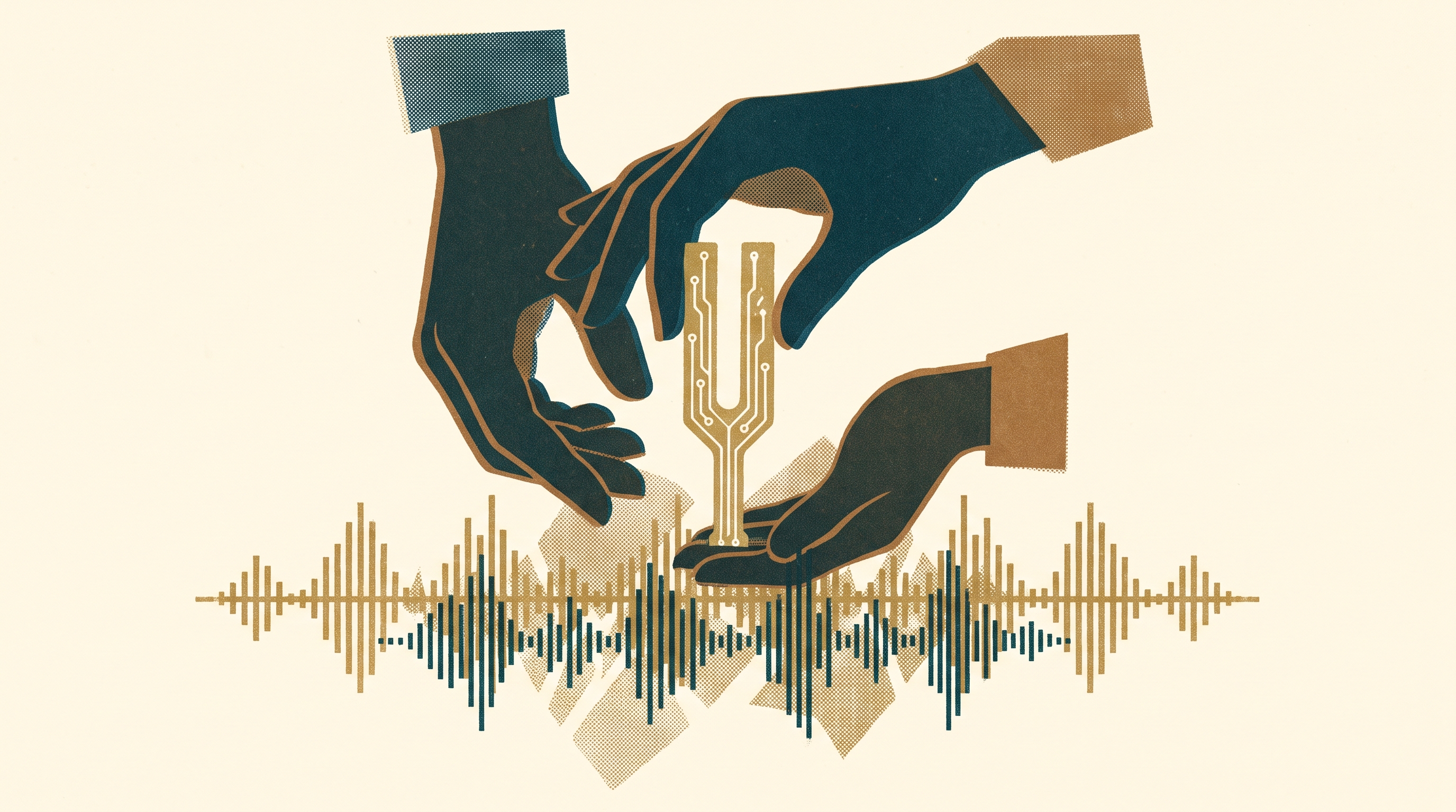 The Man Who Coded Sound — illustration