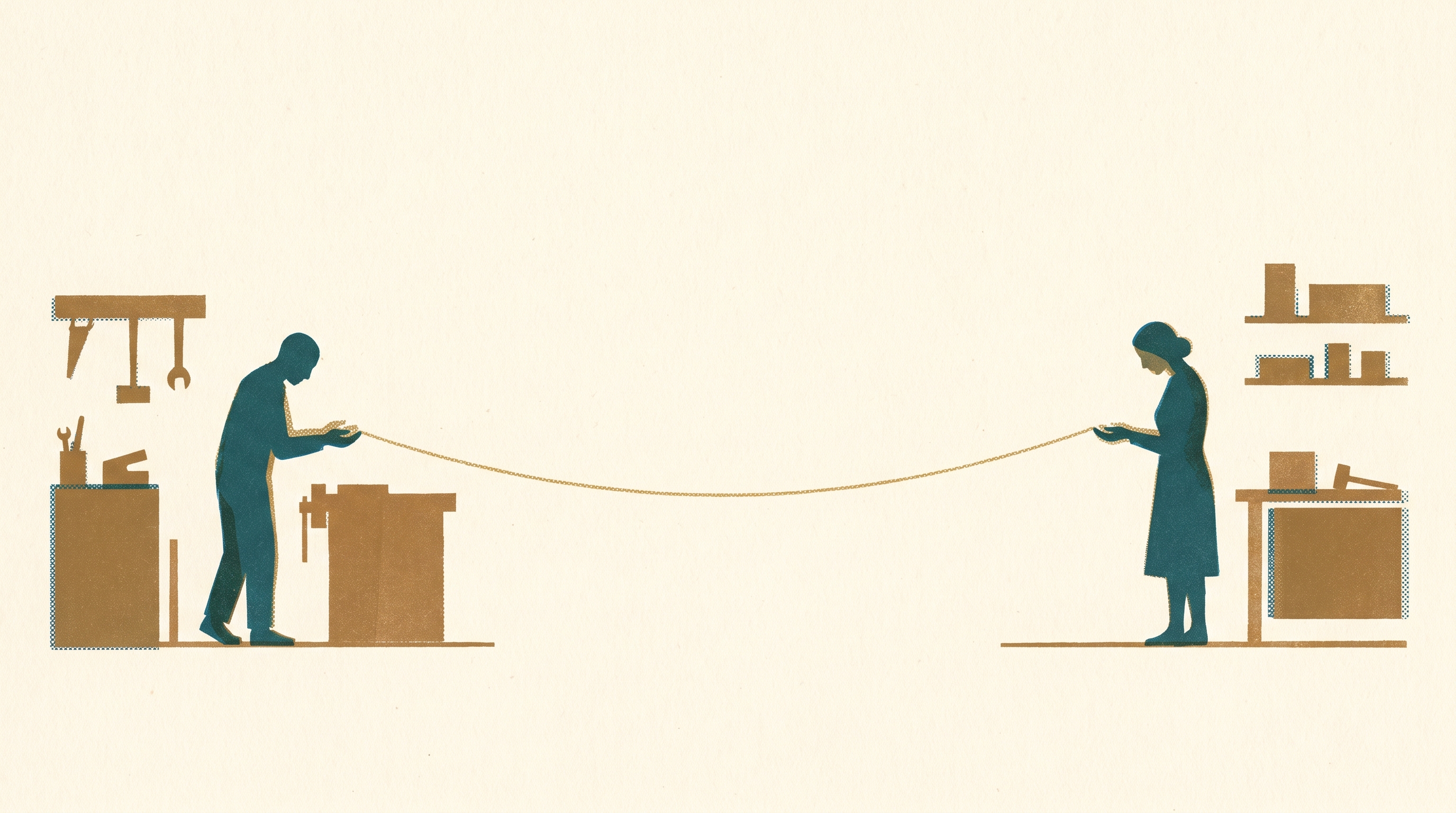 The Man Who Asked What He'd Built — illustration